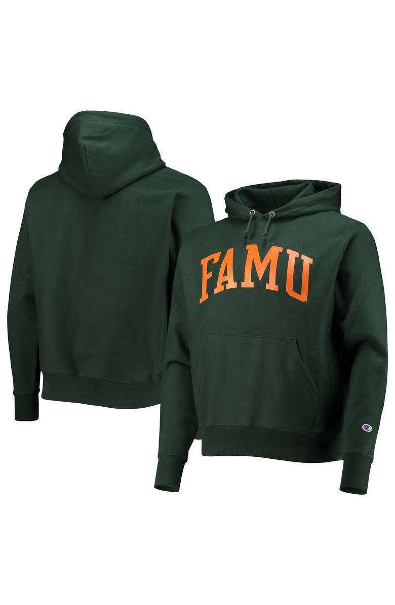 Champion Men's Champion Green Florida A&M Rattlers Tall Arch Pullover Hoodie, Main, color, Green