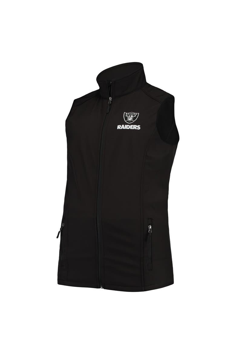 Men's Dunbrooke Black Las Vegas Raiders Big & Tall Archer Softshell Full-Zip Vest, Alternate, color, Black