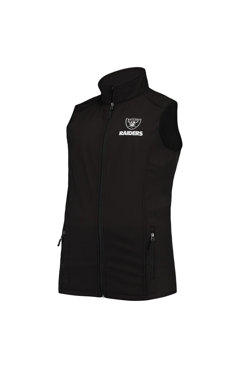 DUNBROOKE Men's Dunbrooke Black Las Vegas Raiders Big & Tall Archer Softshell Full-Zip Vest, Alternate, color, Black