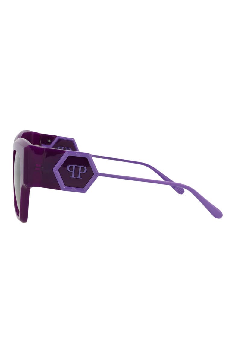 53mm Square Sunglasses, Alternate, color, VIOLET VIOLET SMOKE