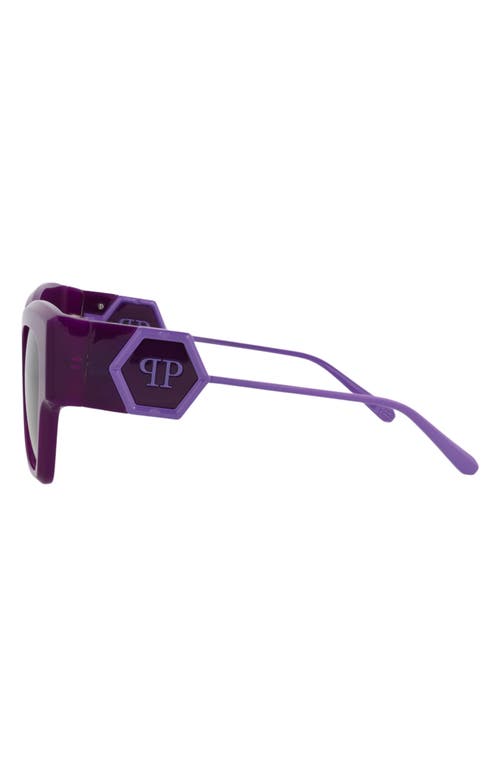 Philipp Plein Cat Eye-frame Acetate Sunglasses In Purple