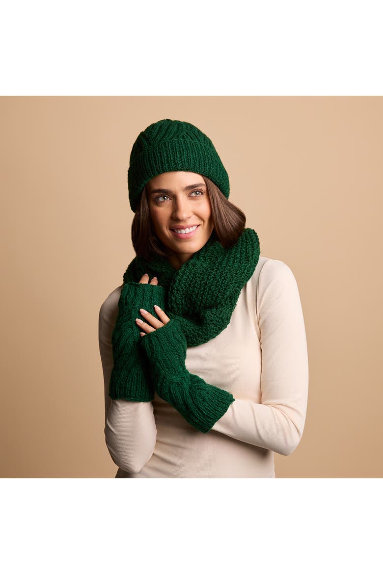 Vienna Wool Half Mitten, Alternate, color, Lory