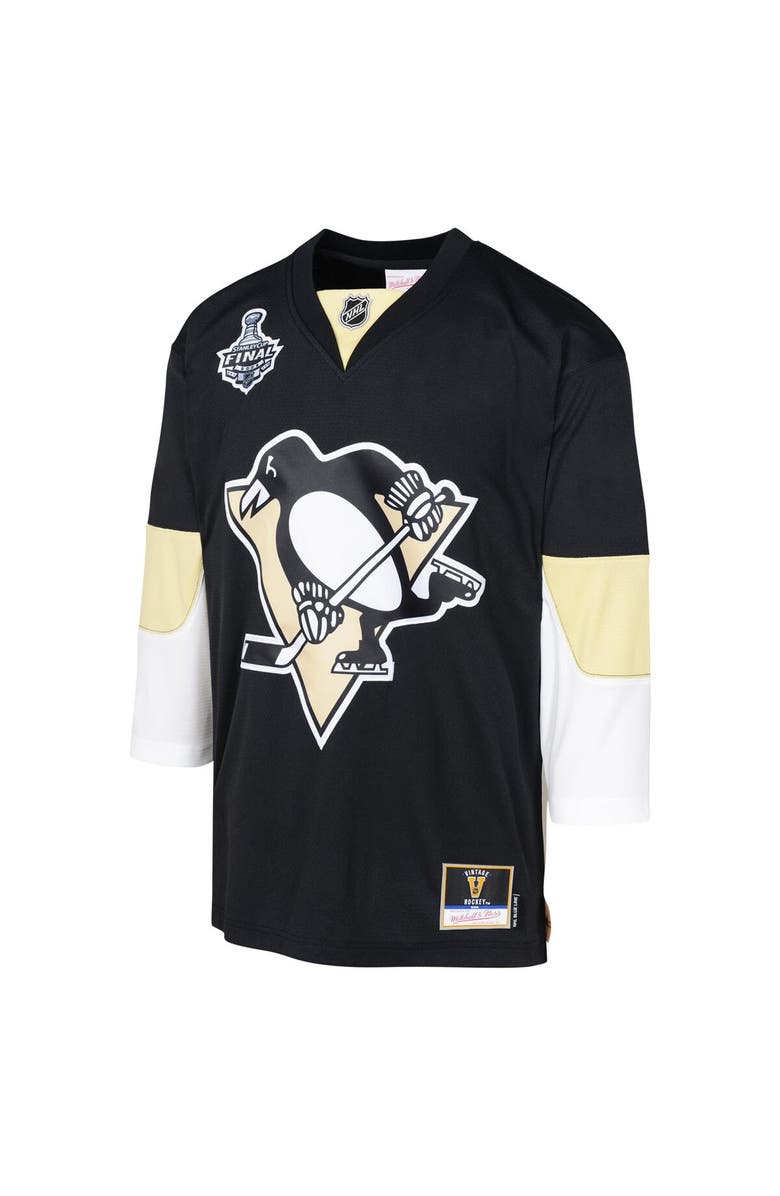 Mitchell & Ness Youth Mitchell & Ness Black Pittsburgh Penguins 2008 Blue Line Blank Jersey, Alternate, color, Black
