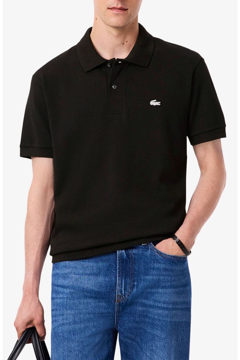 Classic Fit Cotton Polo, Main, color, BLACK