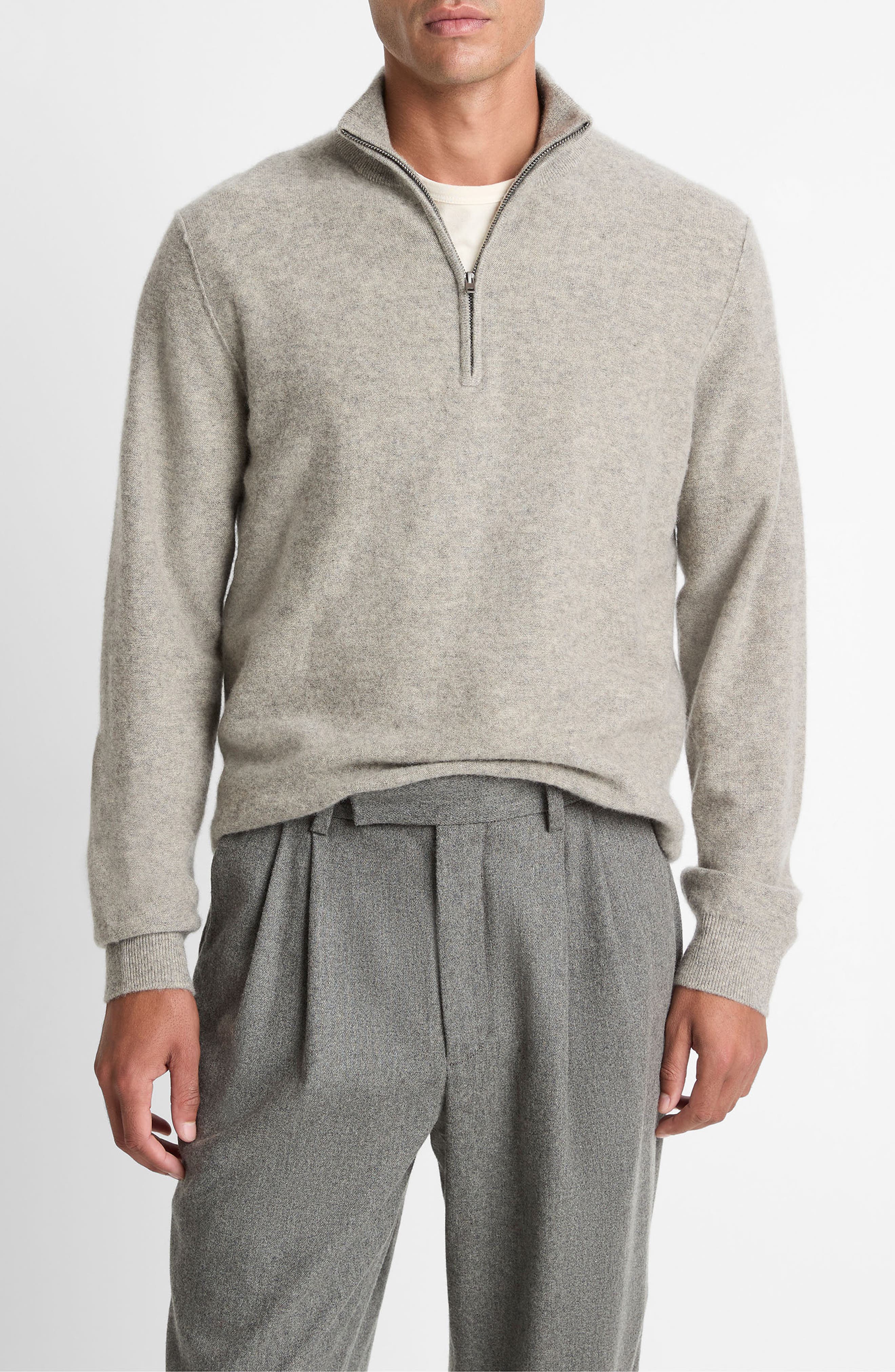 Boiled Cashmere Quarter Zip Sweater - image 3