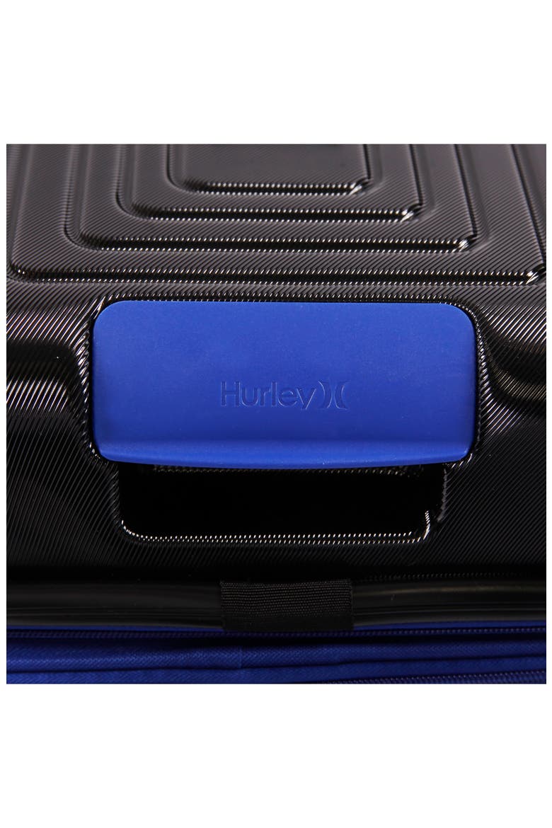 Suki 21" Hardshell Spinner Suitcase, Alternate, color, BLACK/ BLUE