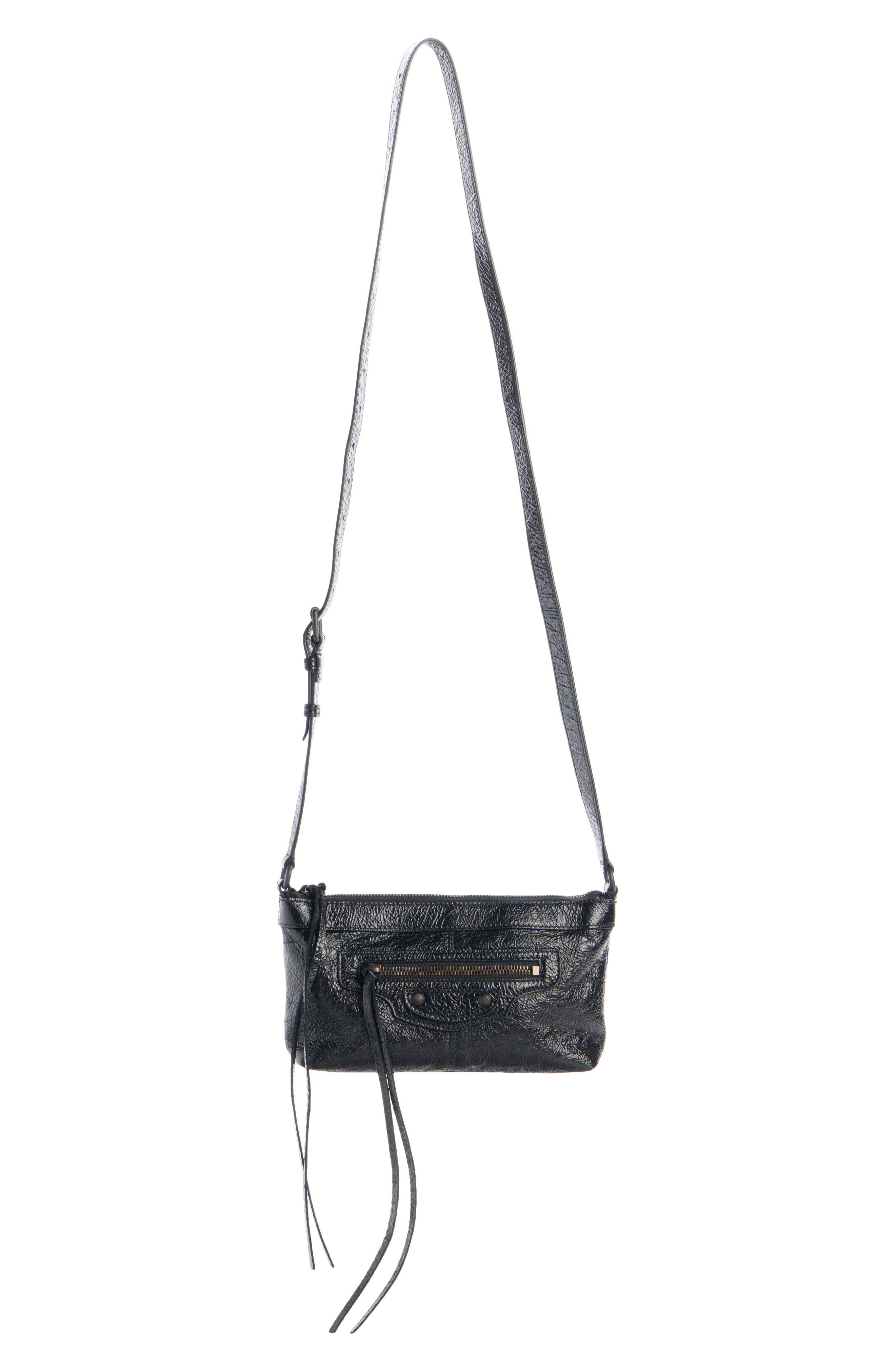 Le City Leather Phone Pouch, Alternate, color, 1000 BLACK