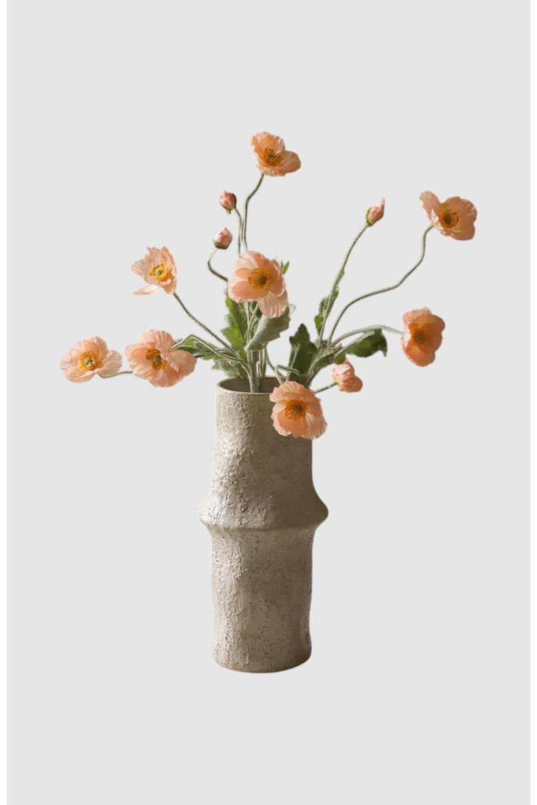 Coral Poppy Flower, Alternate, color, Coral