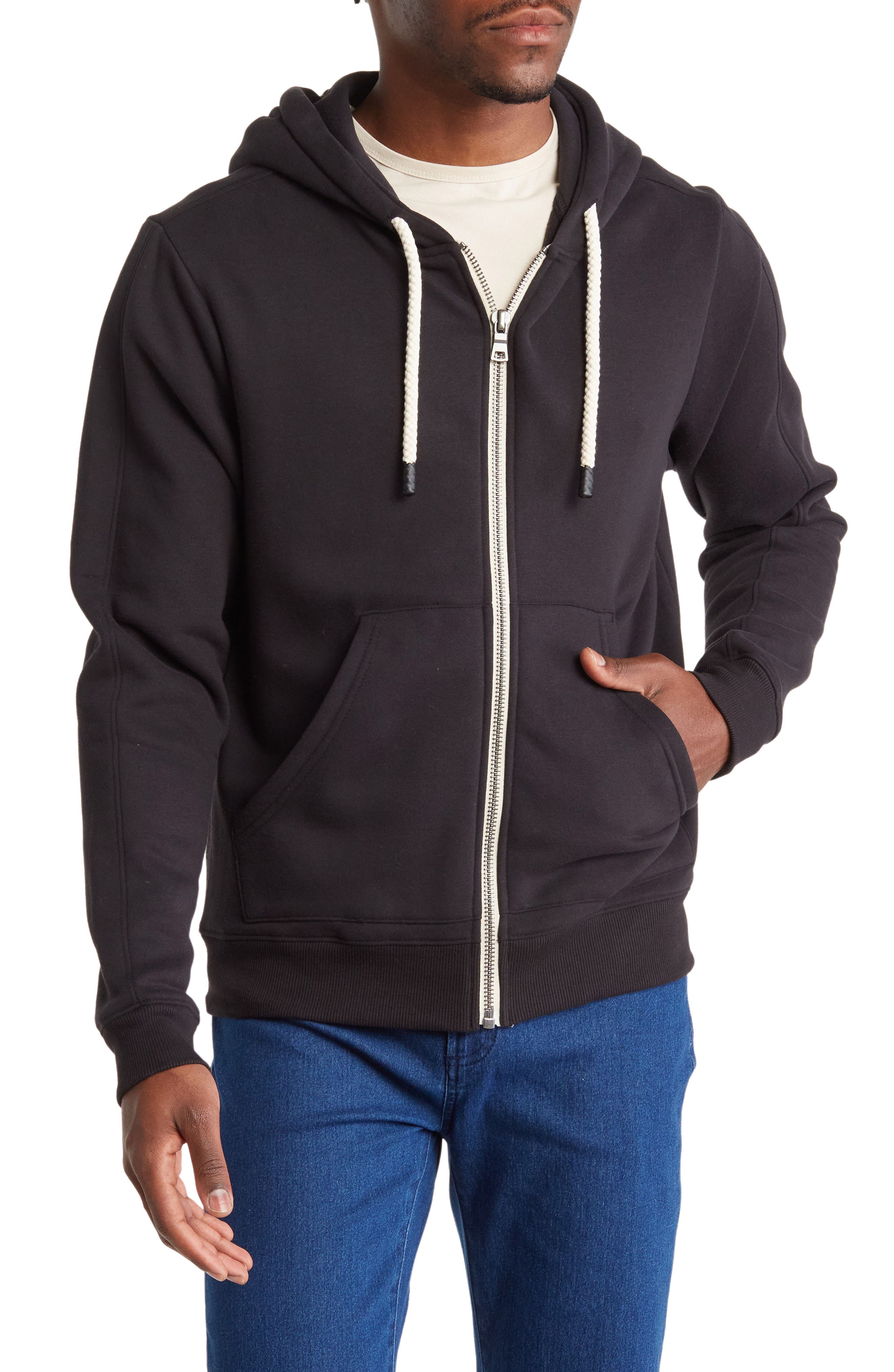 PTO Men's Ultimate Cotton Blend Fleece Zip Hoodie (Men) | Nordstromrack