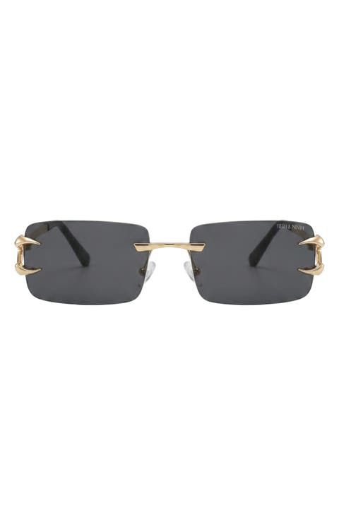 Voss 58mm Rectangular Sunglasses