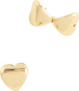 Madewell Heart Huggie Hoop Earrings
