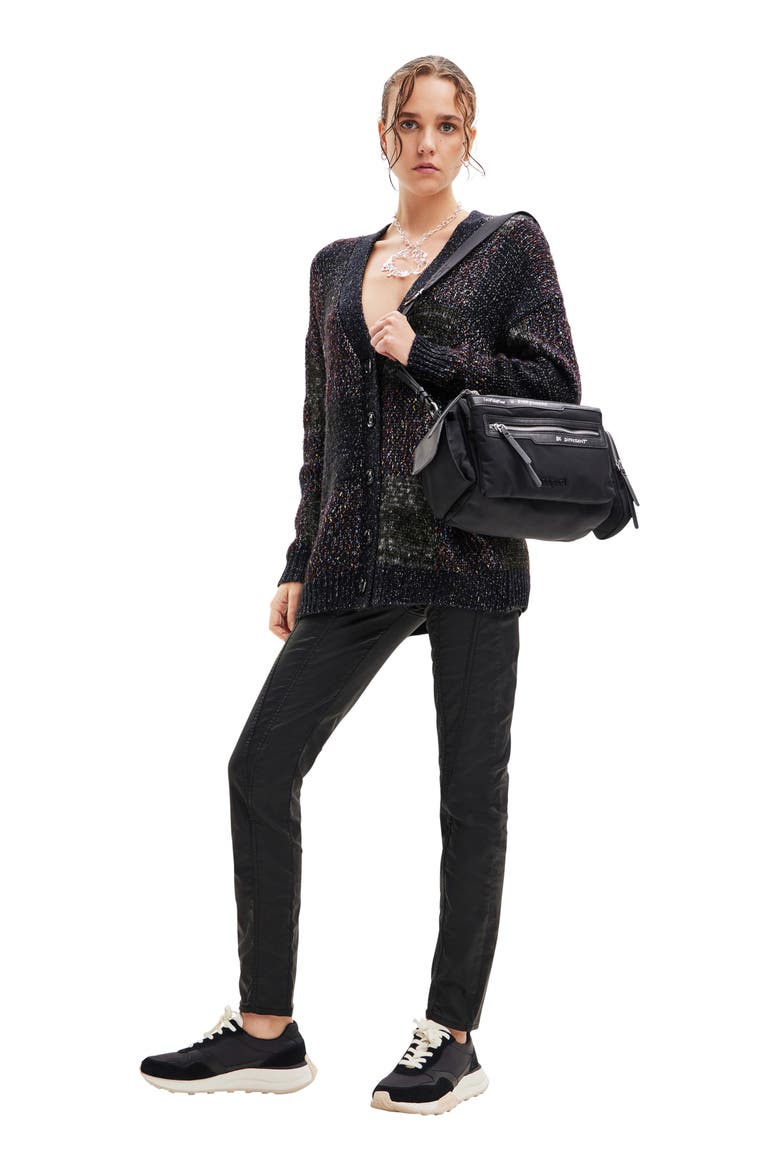 Segura Cardigan, Alternate, color, BLACK
