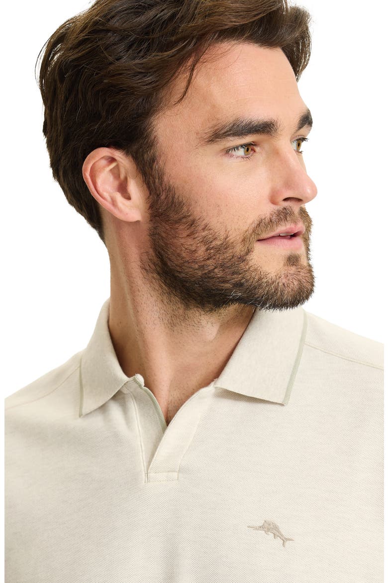 Emfielder Johnny Collar IslandZone® Polo, Alternate, color, ARCTIC WIND HEATHER