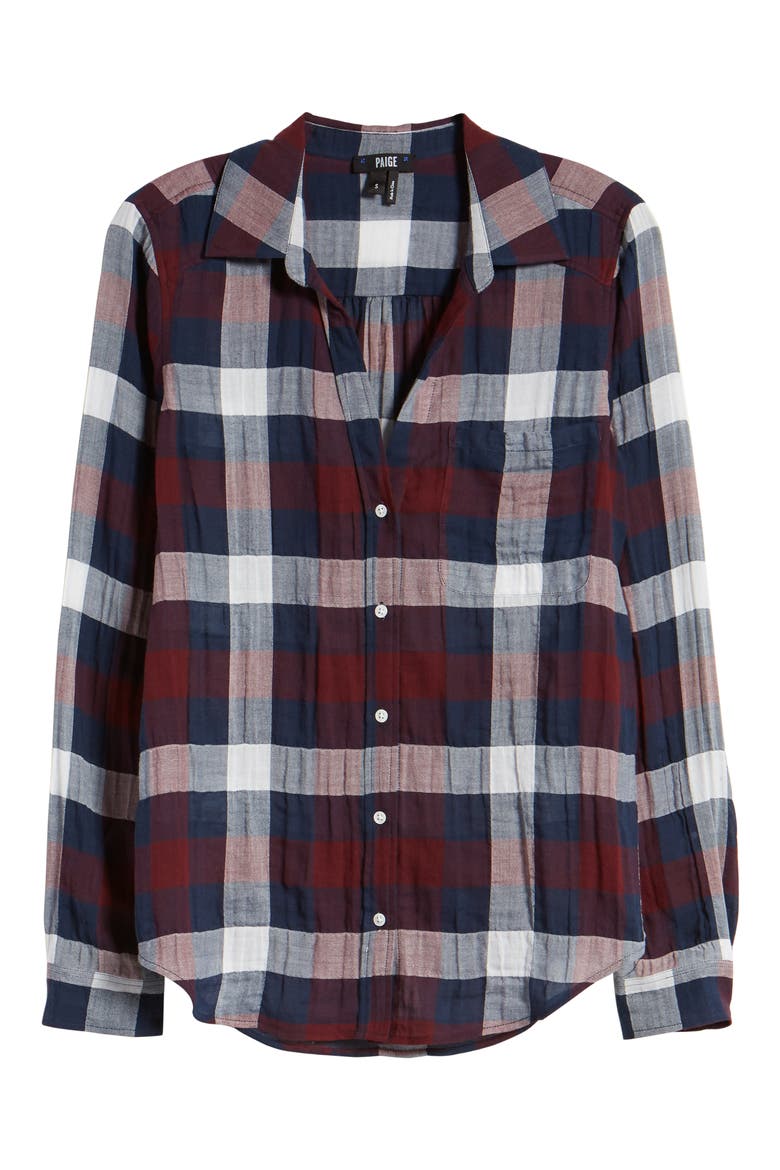Neve Shirt, Alternate, color, BURGDY
