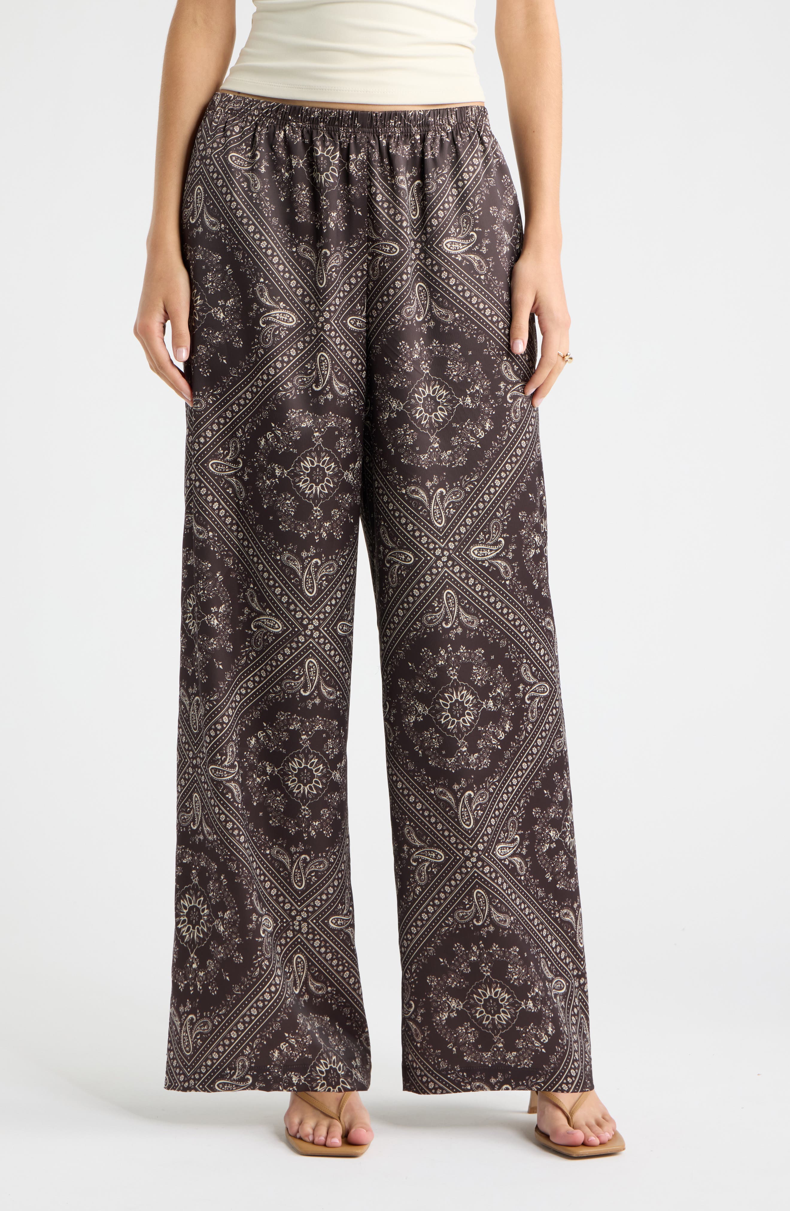 selected BROWN- IVORY SOL BANDANA