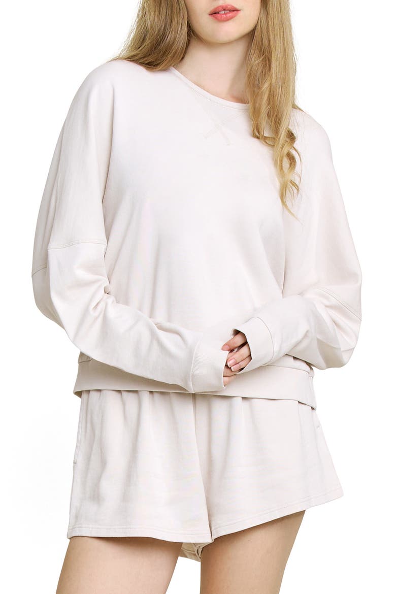 Weekend Club Short Pajamas, Main, color, PUTTY