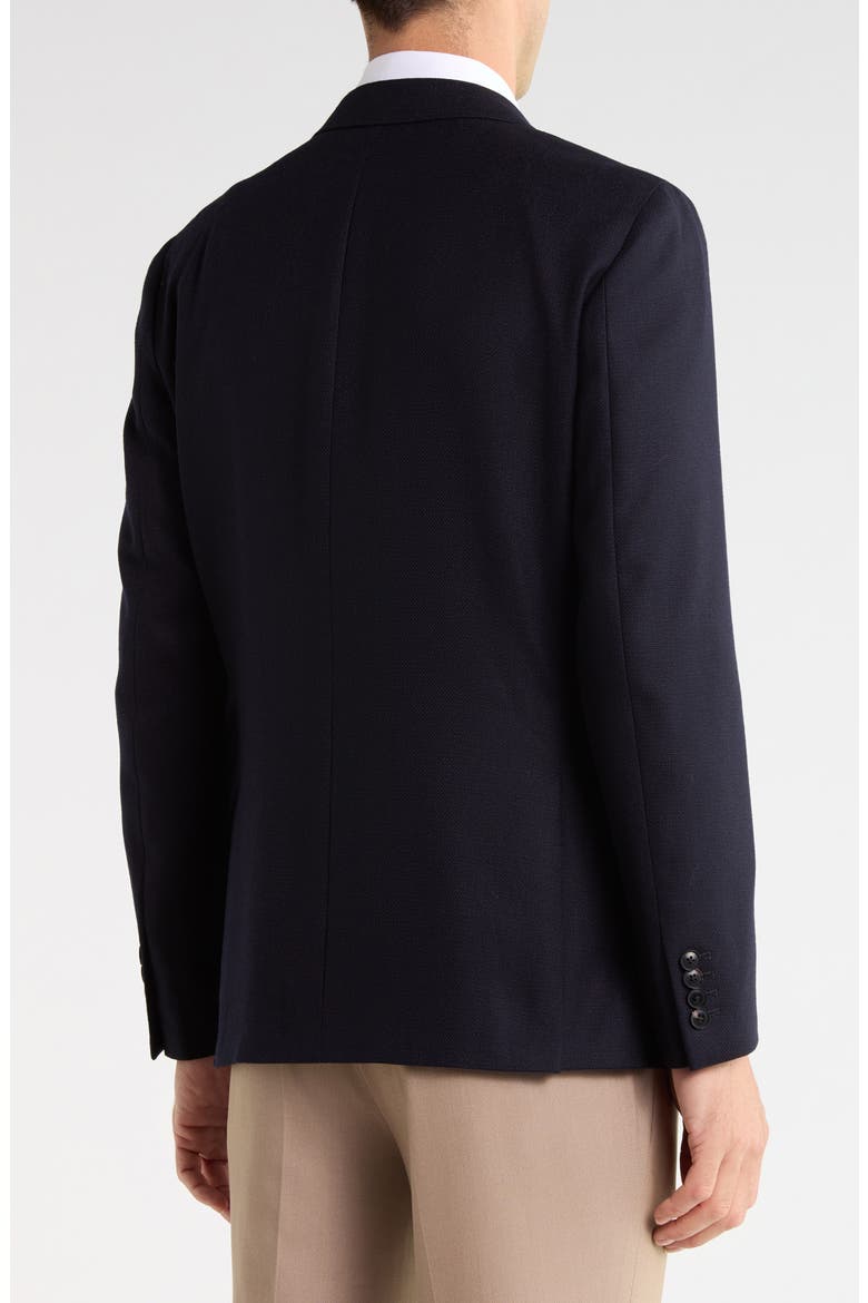 Oasis Double Breasted Wool Blend Sport Coat, Alternate, color, NAVY