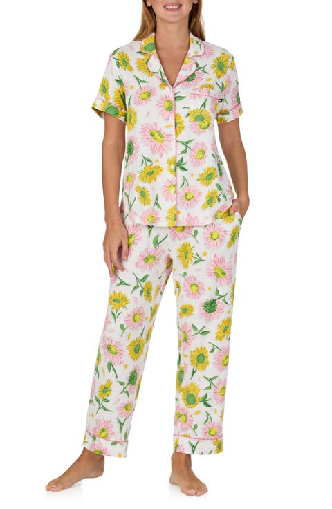 print crop pajamas