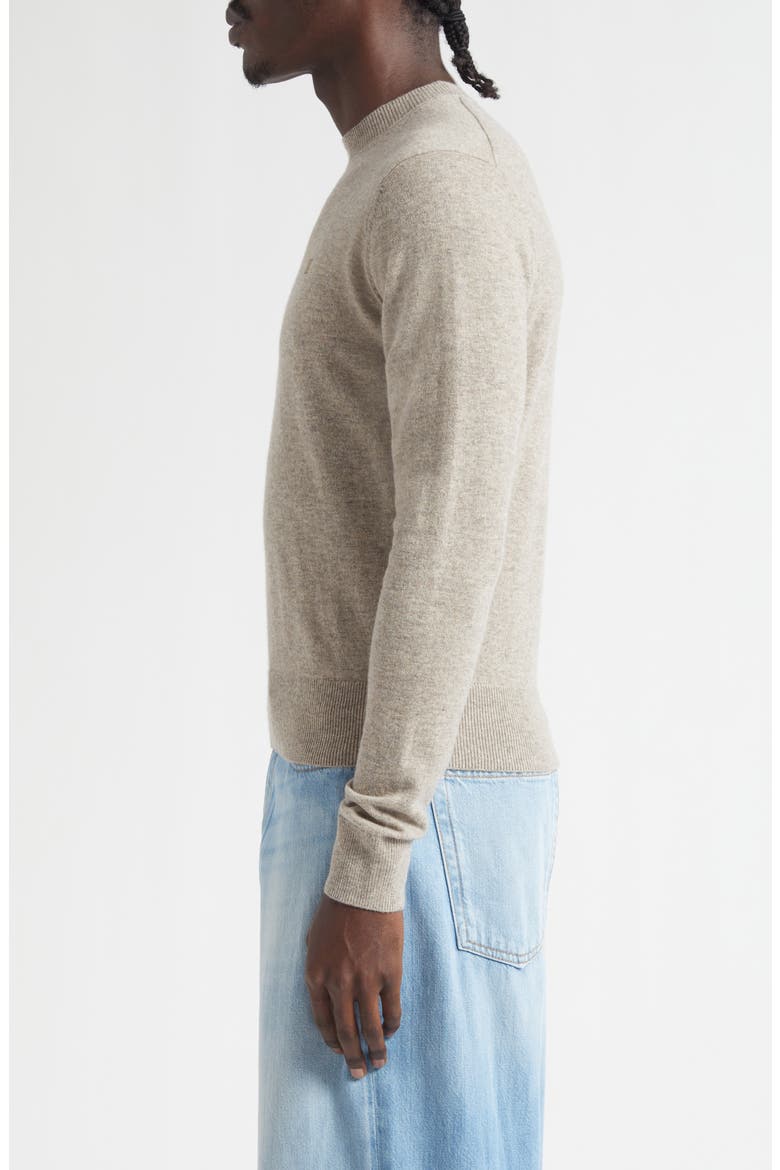 Kalas Core Face Patch Wool & Yak Hair Sweater, Alternate, color, GREIGE MELANGE