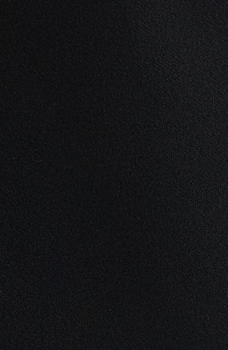 Ming Wang Deco Crepe Flare Sleeve Utility Jacket, Alternate, color, Black