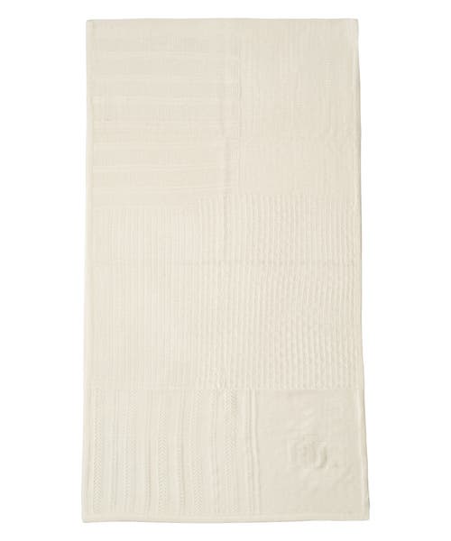 Ralph Lauren Lauren Pointelle Patchwork Wrap In Neutral