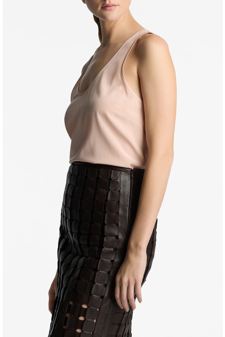 Silk Crêpe de Chine Tank, Alternate, color, LIGHT BLOSSOM
