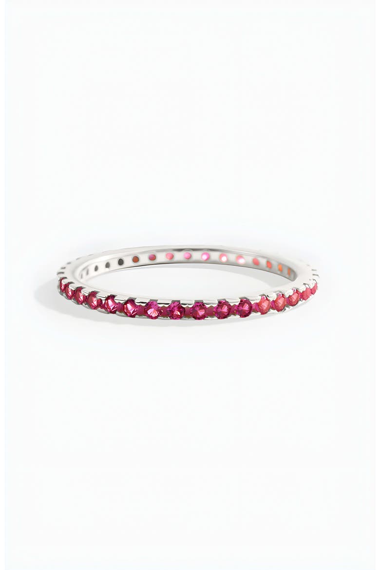 July Birthstone Eternity Stacking Ring, Alternate, color, 925 Sterling Silver