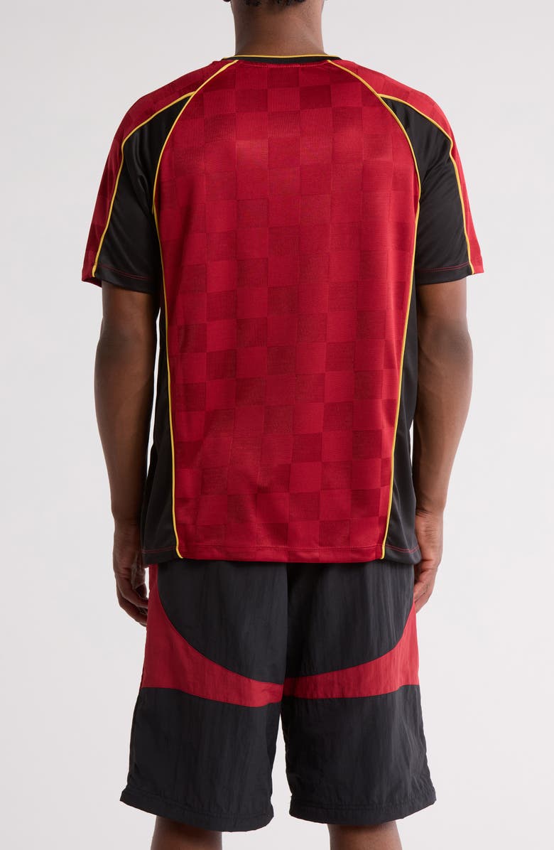 Umbro Raglan Sleeve Football Jersey, Alternate, color, Red Dahlia
