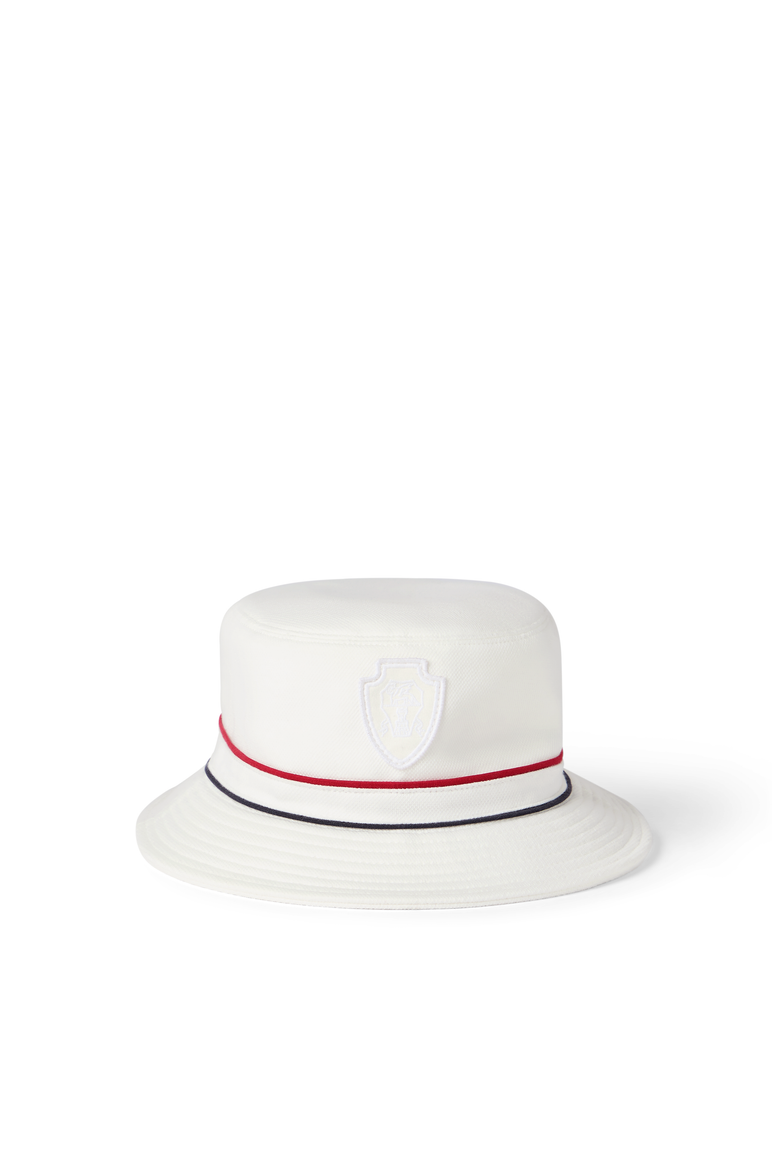 Bucket hat with logo, Main, color, White