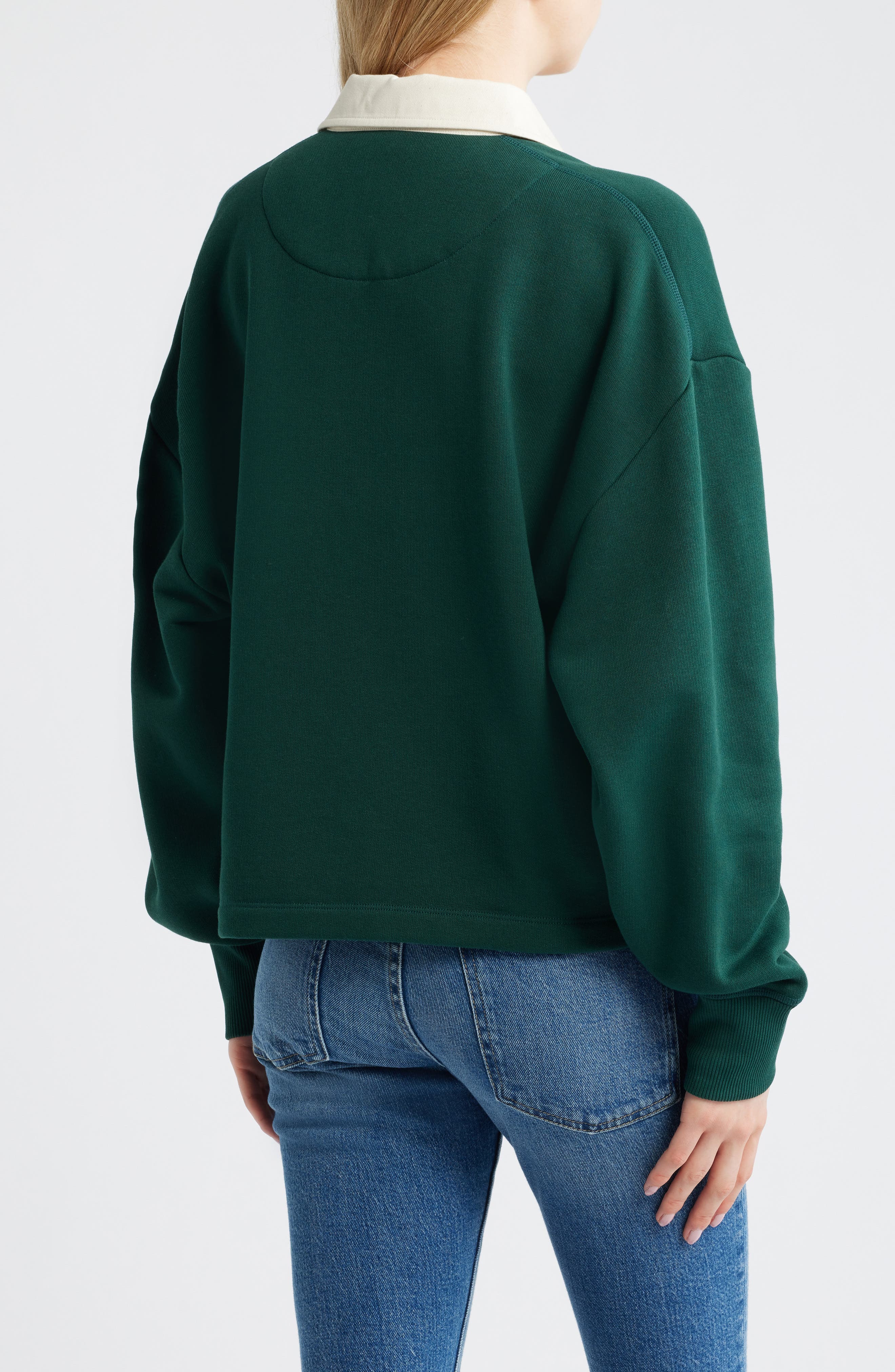 Vintage Terry Polo Sweatshirt - image 2