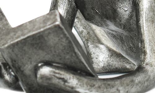 Kinetic Man & Women Readers Set Of 2 Sculpture In Pewter