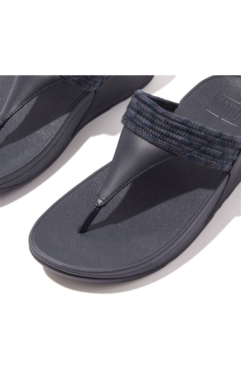 FitFlop Lulu Art Wedge Sandal, Alternate, color, Midnight Navy Mix