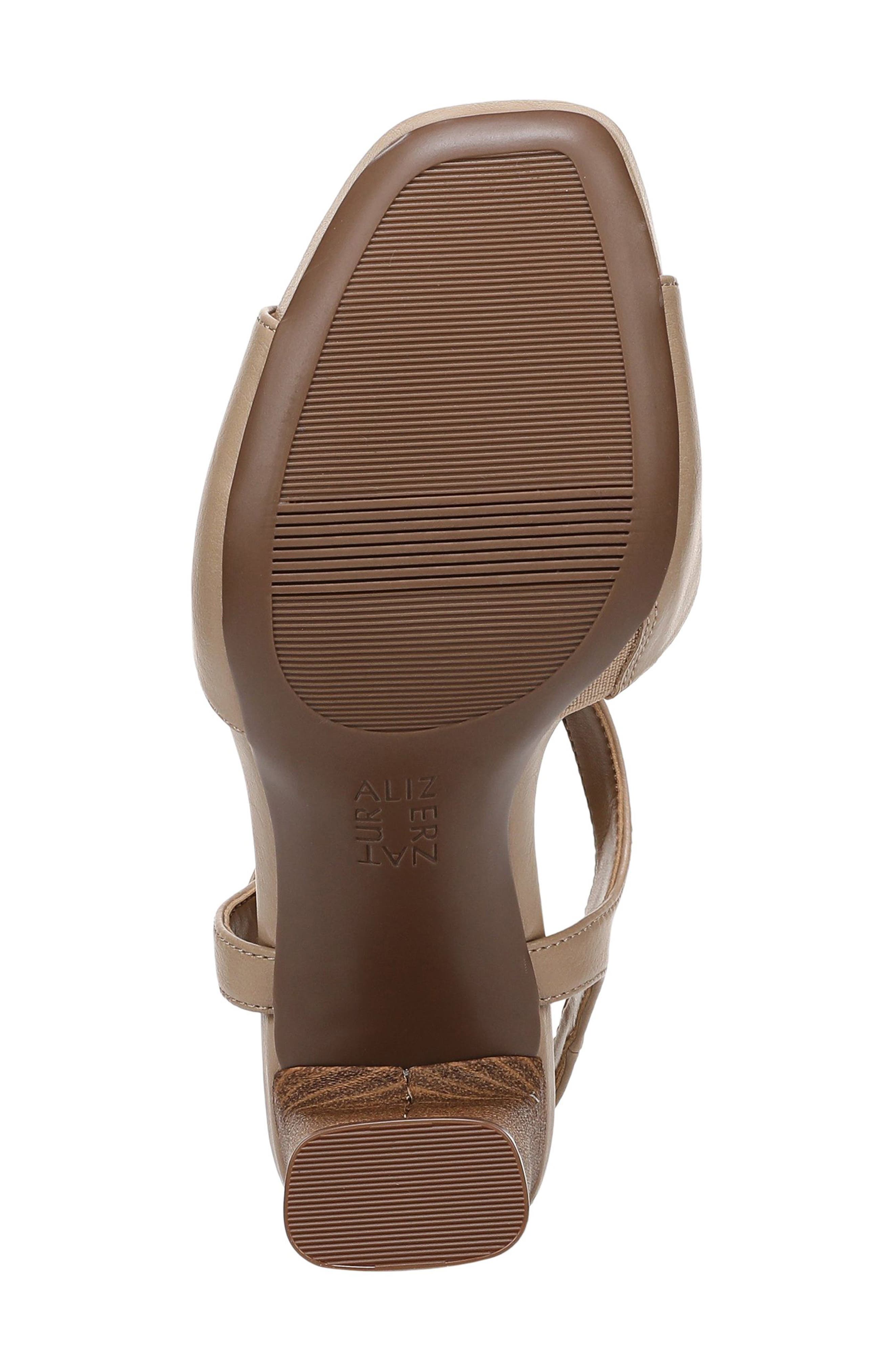 Naturalizer Marlowe T-Strap Sandal - Wide Widths Available, Alternate, color, Tan Faux Leather