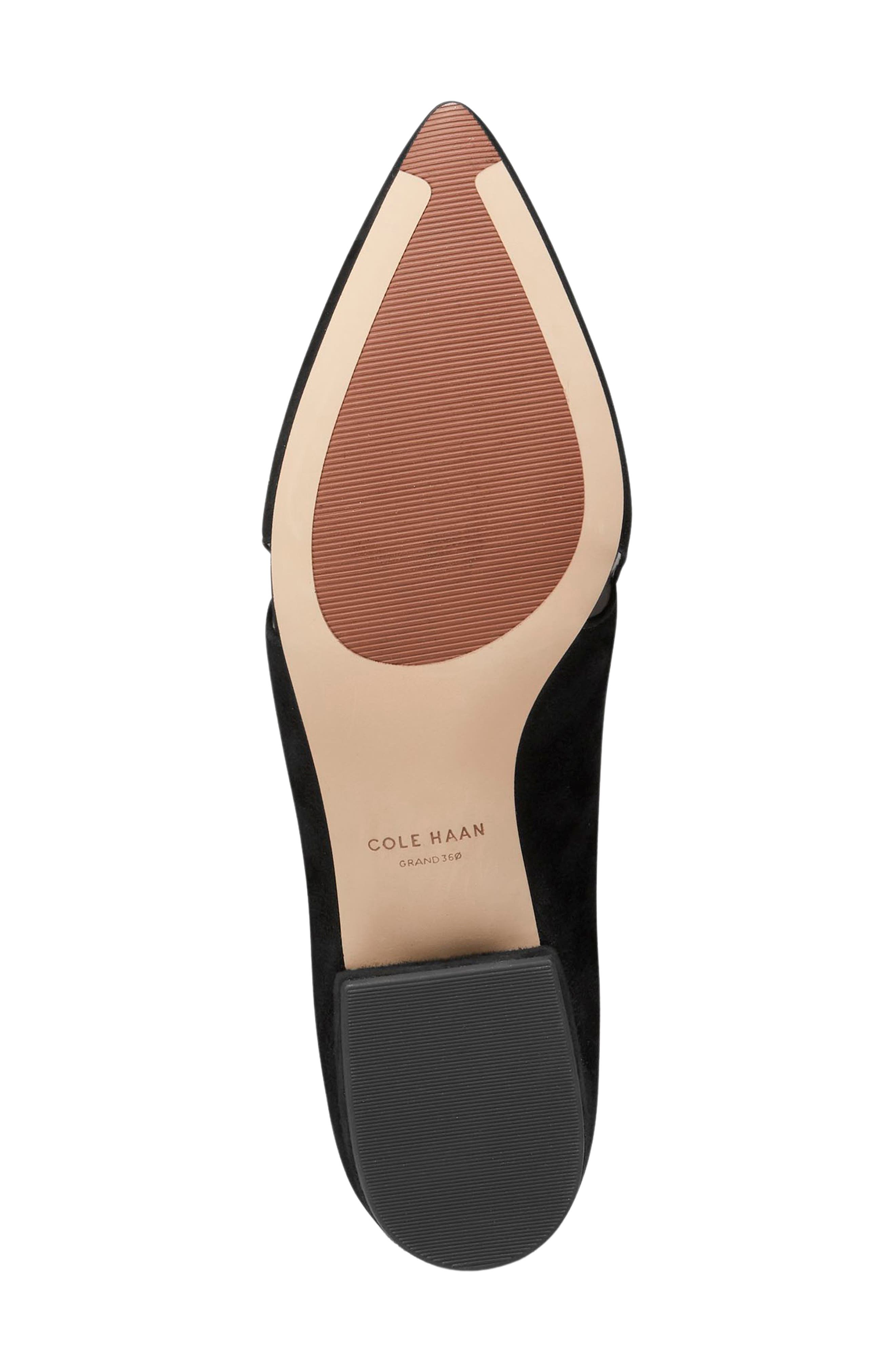 Viola Skimmer Flat, Alternate, color, BLACK SUEDE
