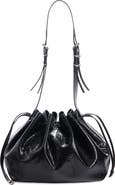 Givenchy Medium Pumpkin Drawstring Leather Bucket Bag
