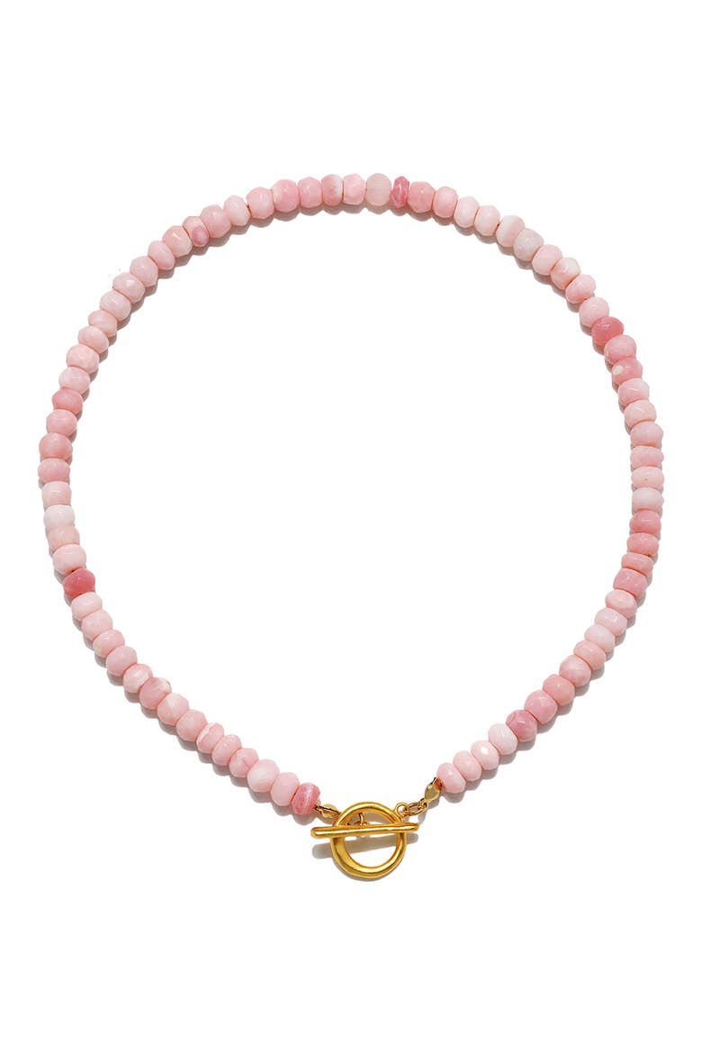 Opal Candy Beaded Choker Necklace, Main, color, PINK