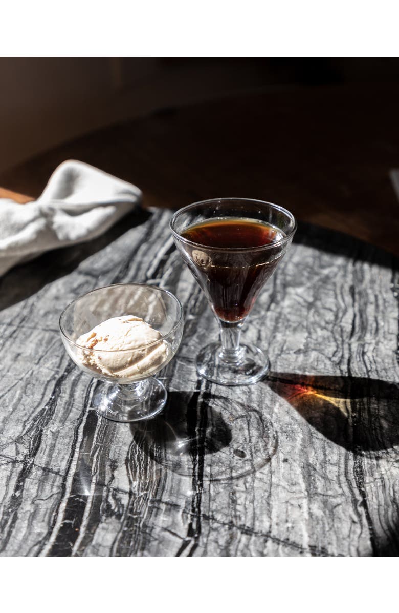 PUEBCO Blown Glass Triangle Dessert Cup, Alternate, color, Clear