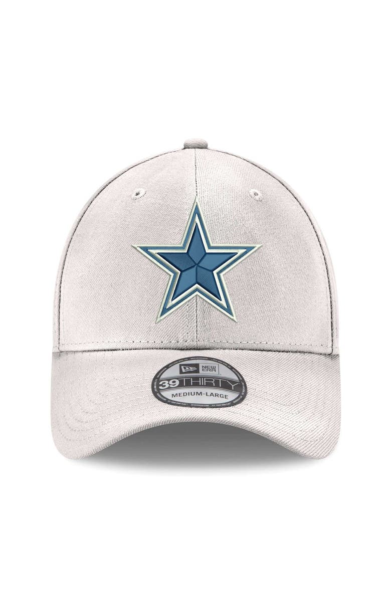 New Era Men's New Era White Dallas Cowboys Logo 39THIRTY Flex Hat, Alternate, color, White