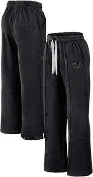 FANATICS Women's Fanatics Black Miami Hurricanes Prime Supersoft Fleece Flaired Sweatpants