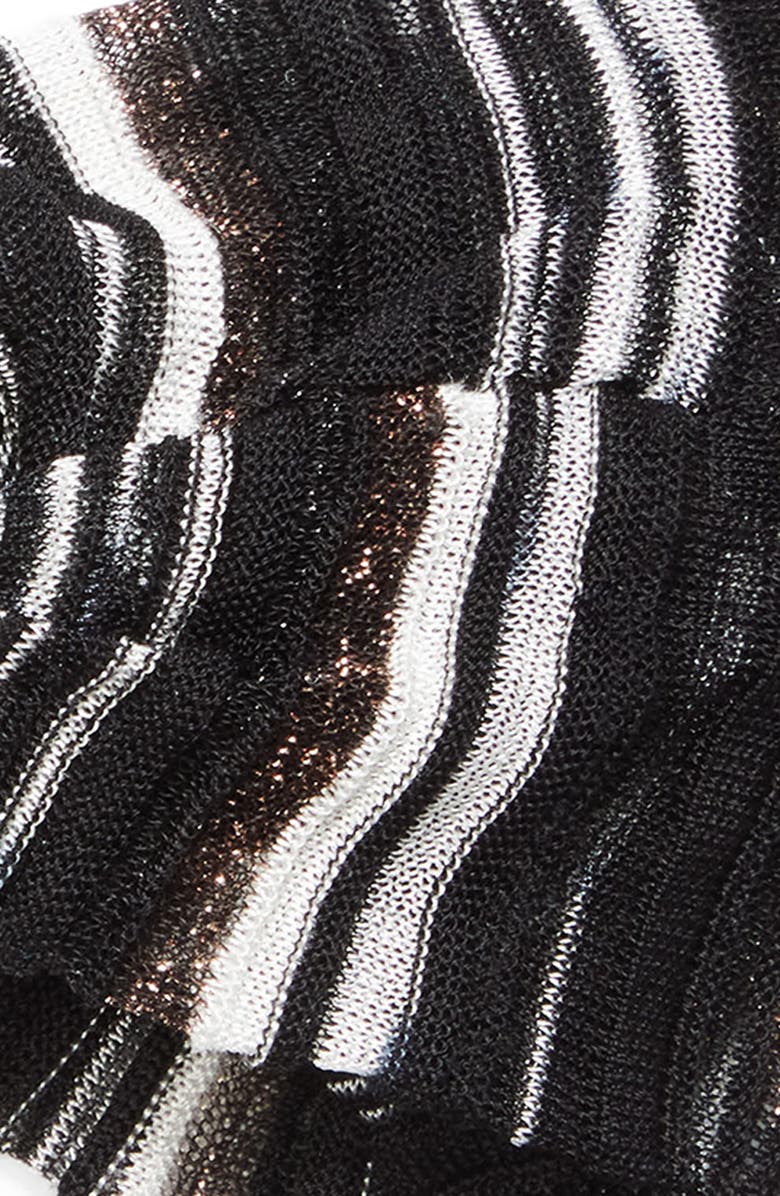 Missoni Knotted Stripe Wool Blend Headband, Alternate, color, 0002 Black Multi