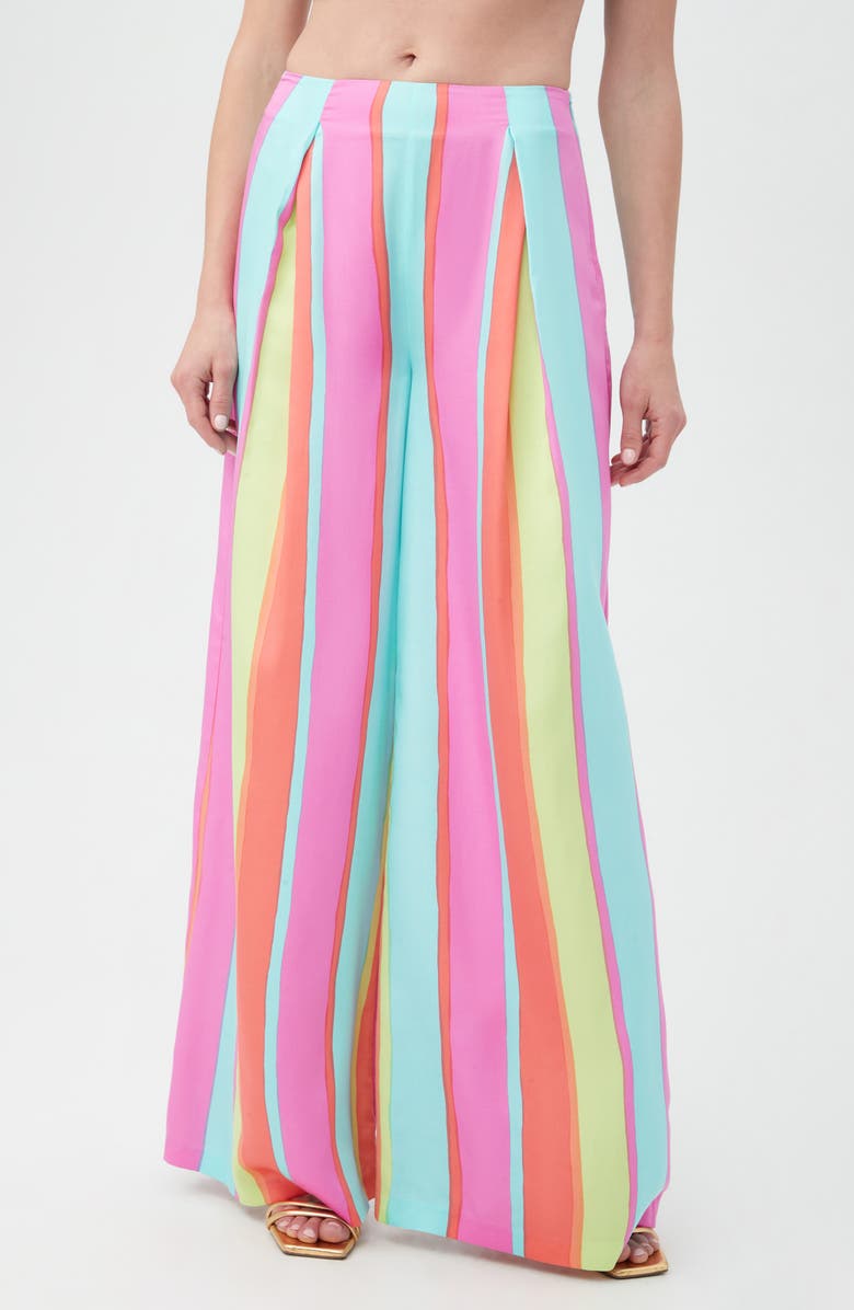 Trina Turk Enzo Pants, Main, color, Pink Multi