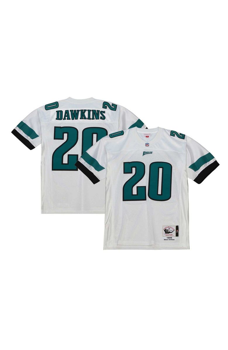 Mitchell & Ness Men's Mitchell & Ness Brian Dawkins White Philadelphia Eagles 1996 Authentic Throwback Retired Player Jersey, Main, color,