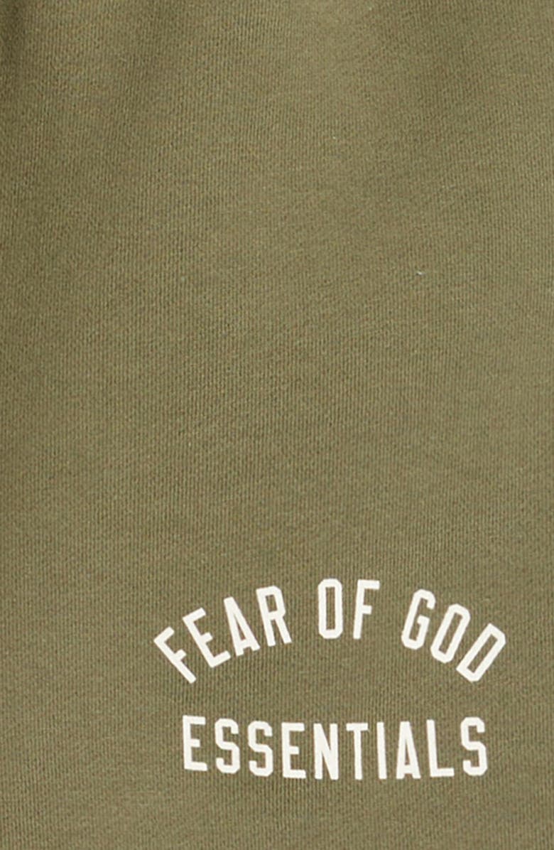 Fear of God Essentials Gender Inclusive Cotton Blend Fleece Soccer Sweat Shorts, Alternate, color,