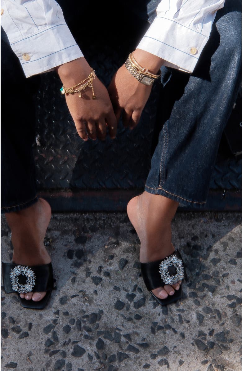 Allegra James Harper Leather Sandal, Alternate, color,