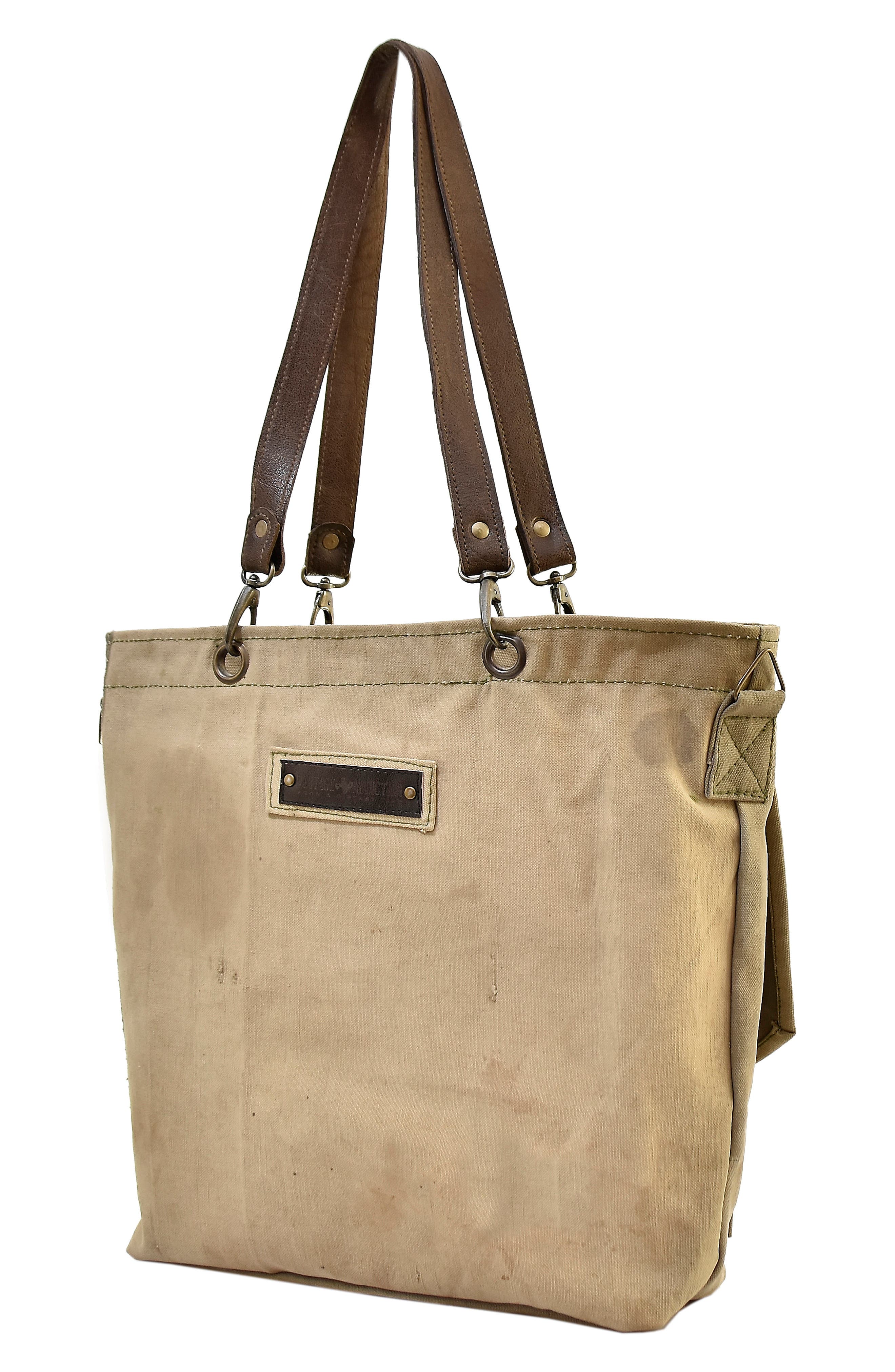 VINTAGE ADDICTION Peacemobile Tent Tote Bag, Alternate, color, 