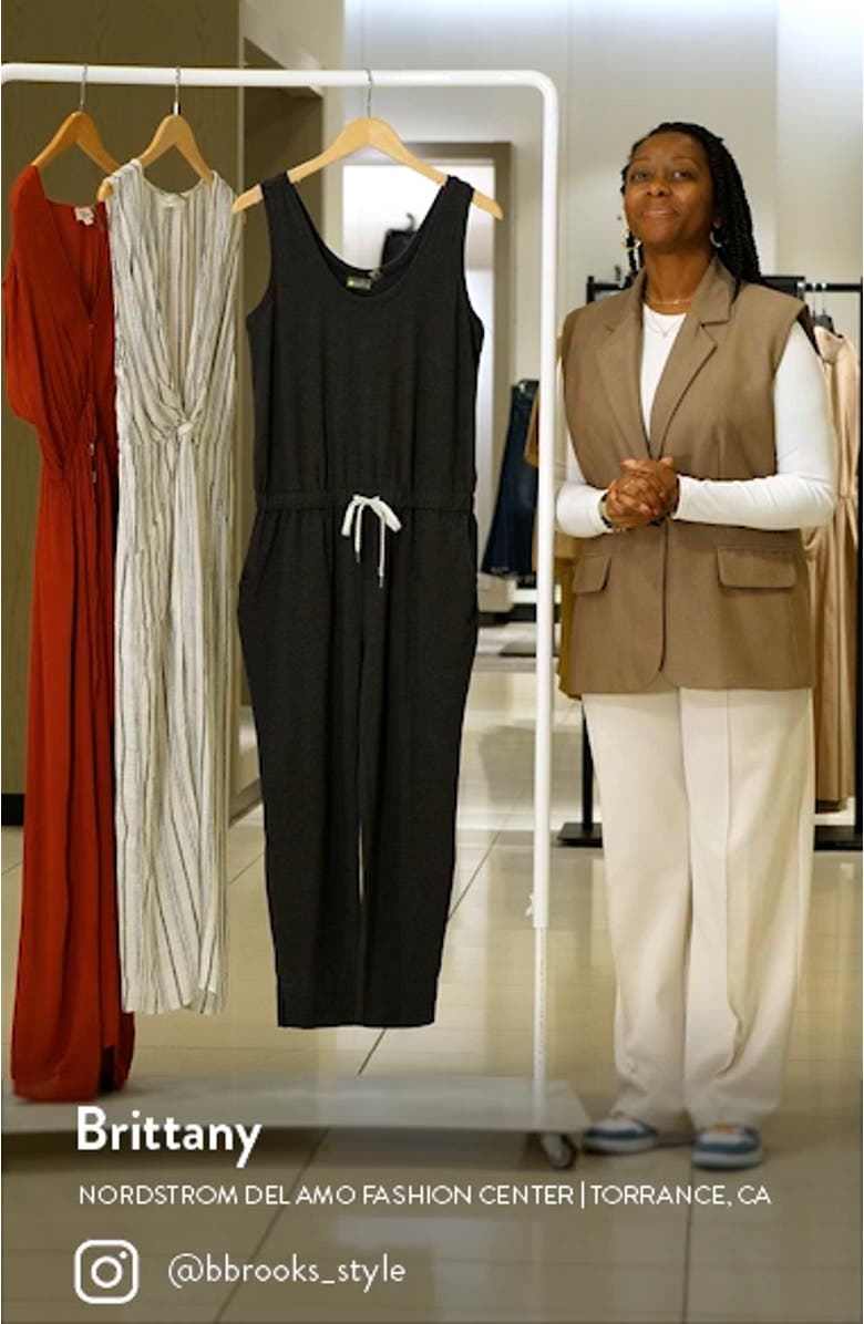 Gwen Sleeveless Knit Jumpsuit, sales video thumbnail