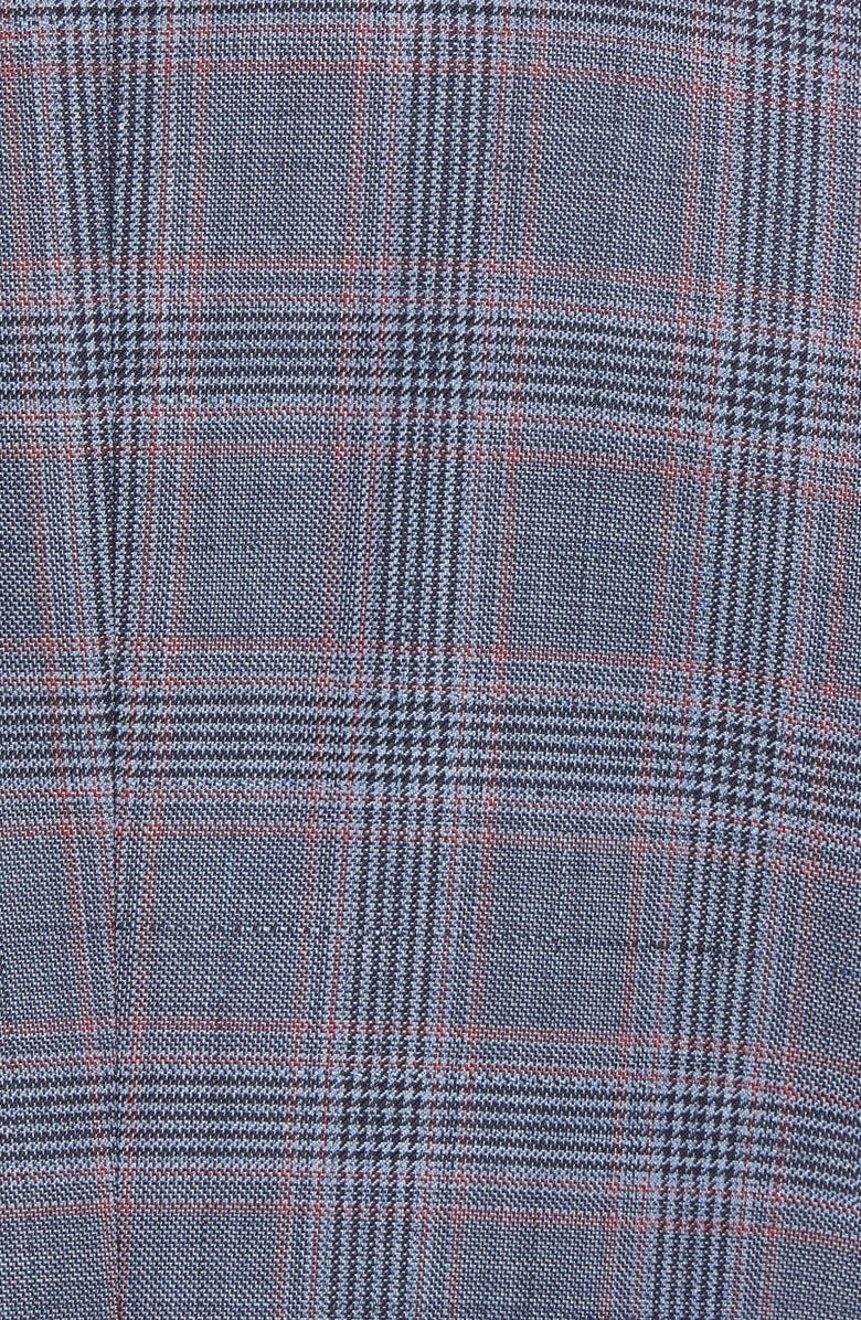 BOSS Hartlay Trim Fit Plaid Wool Sport Coat, Alternate, color, 