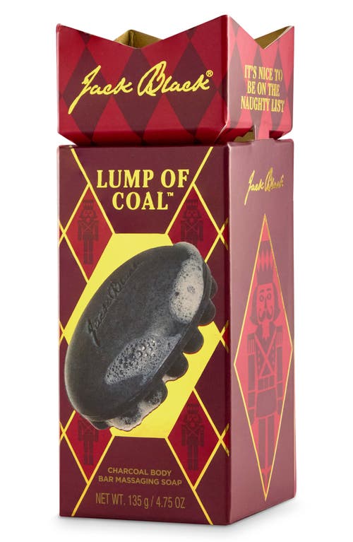 Jack Black Lump Of Coal Charcoal Body Bar Massaging Soap In Transparent
