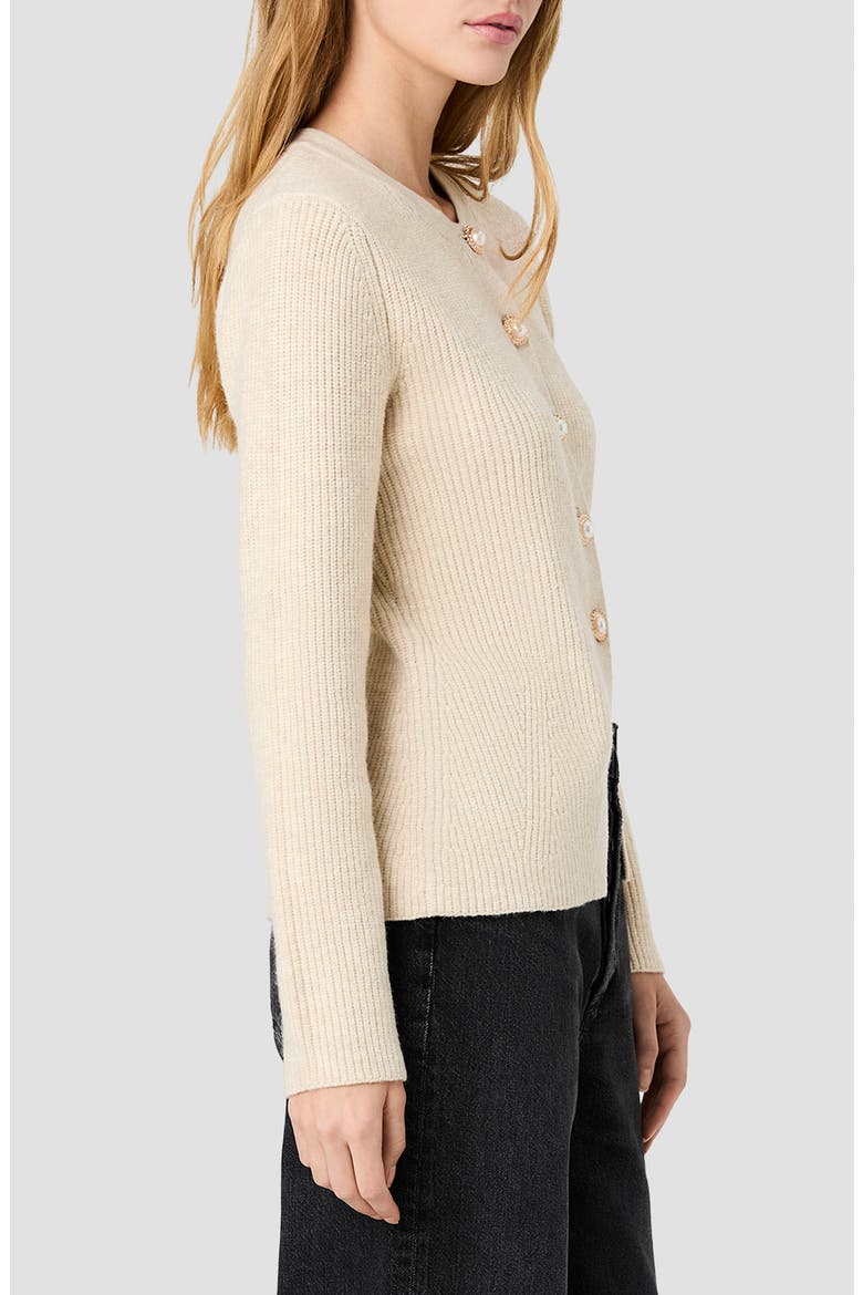Marley Slim Fit Button-Up Cardigan, Alternate, color, OATMEAL MEL