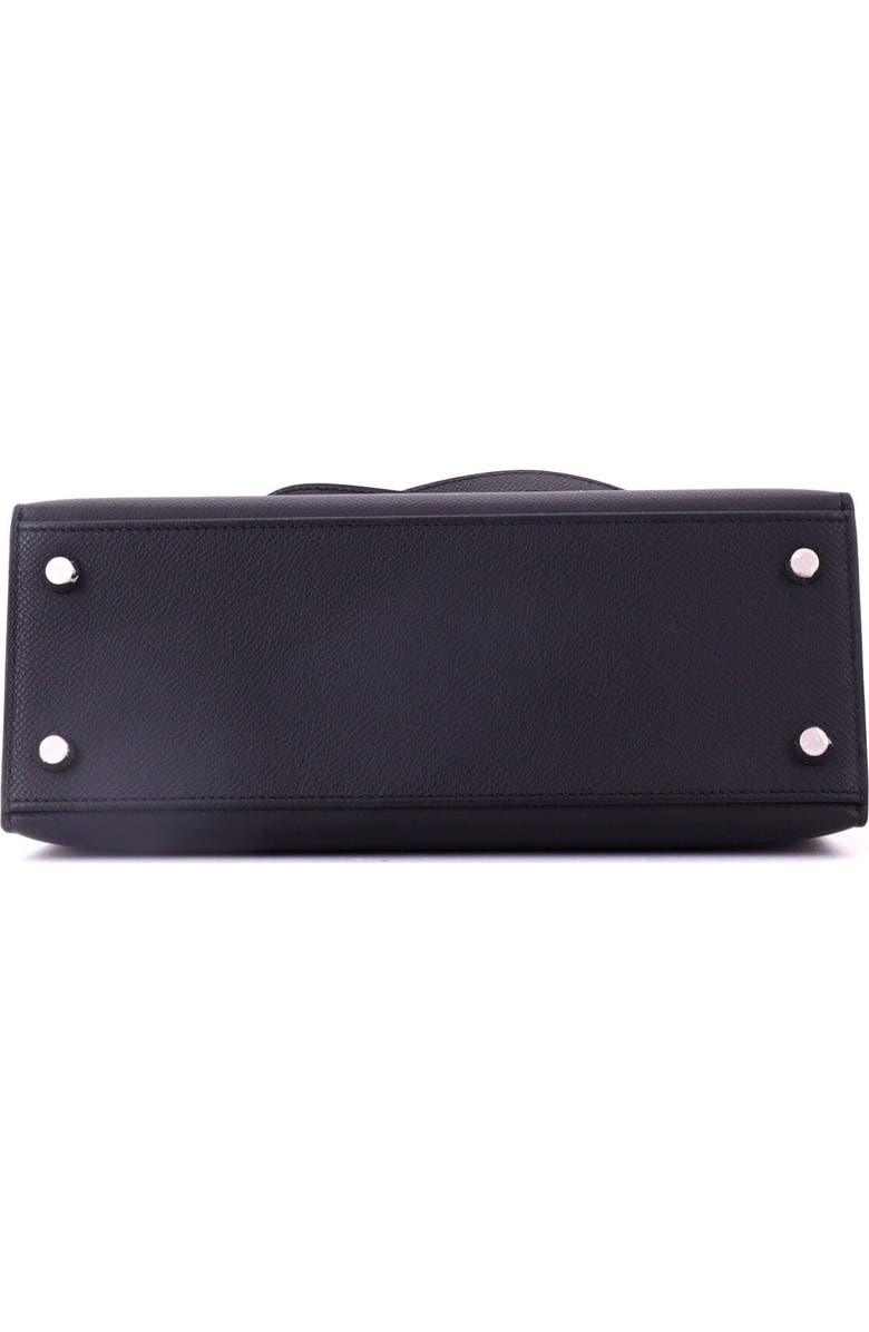 Pre-Owned Hermes Kelly Handbag Black Epsom with Palladium Hardware 25, Alternate, color, Noir